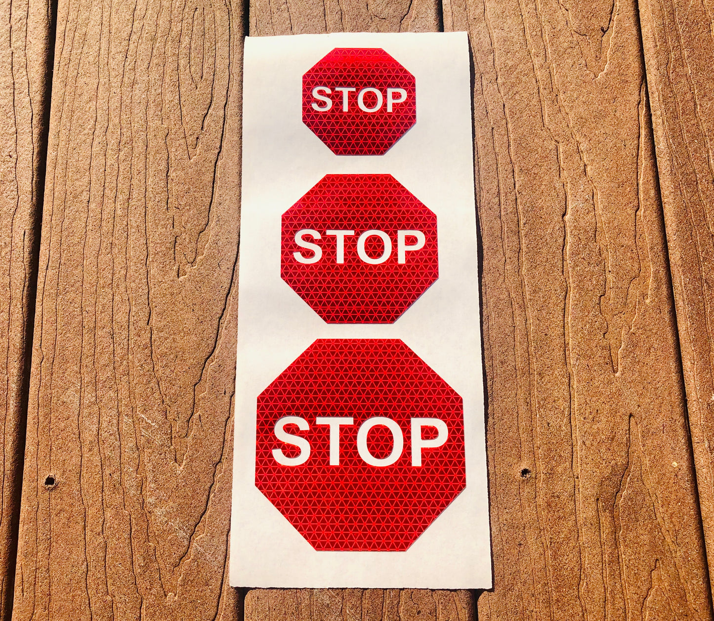 Reflective Prismatic "Stop Sign" Sticker Oralite V98 - Reflective Pro