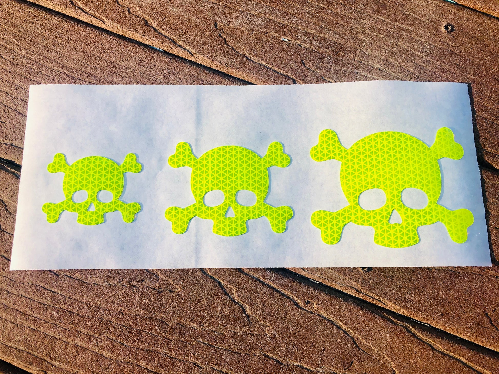 Reflective Prismatic "Skull" Sticker Oralite V98 - Reflective Pro