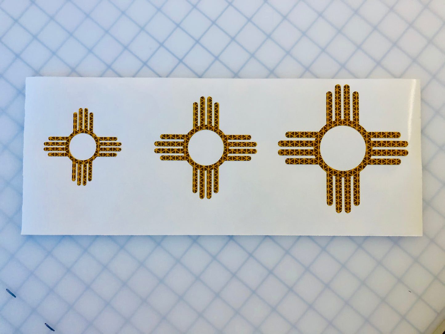 Reflective Prismatic "Zia" Sticker Oralite V98