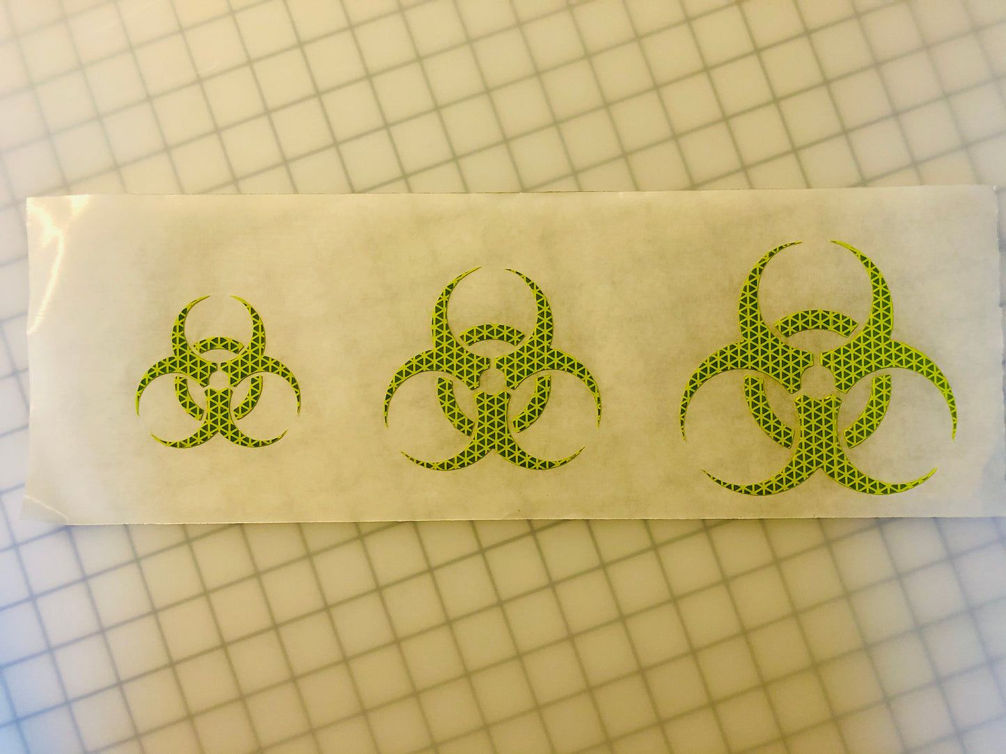 Reflective Prismatic "Biohazard" Sticker Oralite V98 - Reflective Pro