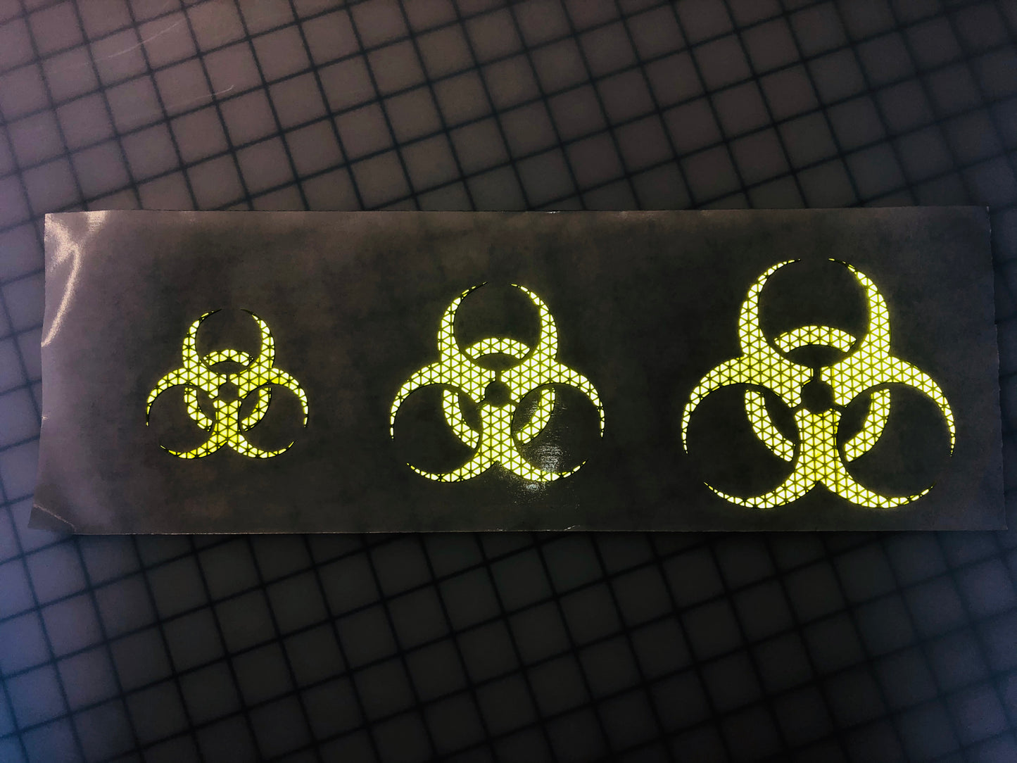 Reflective Prismatic "Biohazard" Sticker Oralite V98 - Reflective Pro