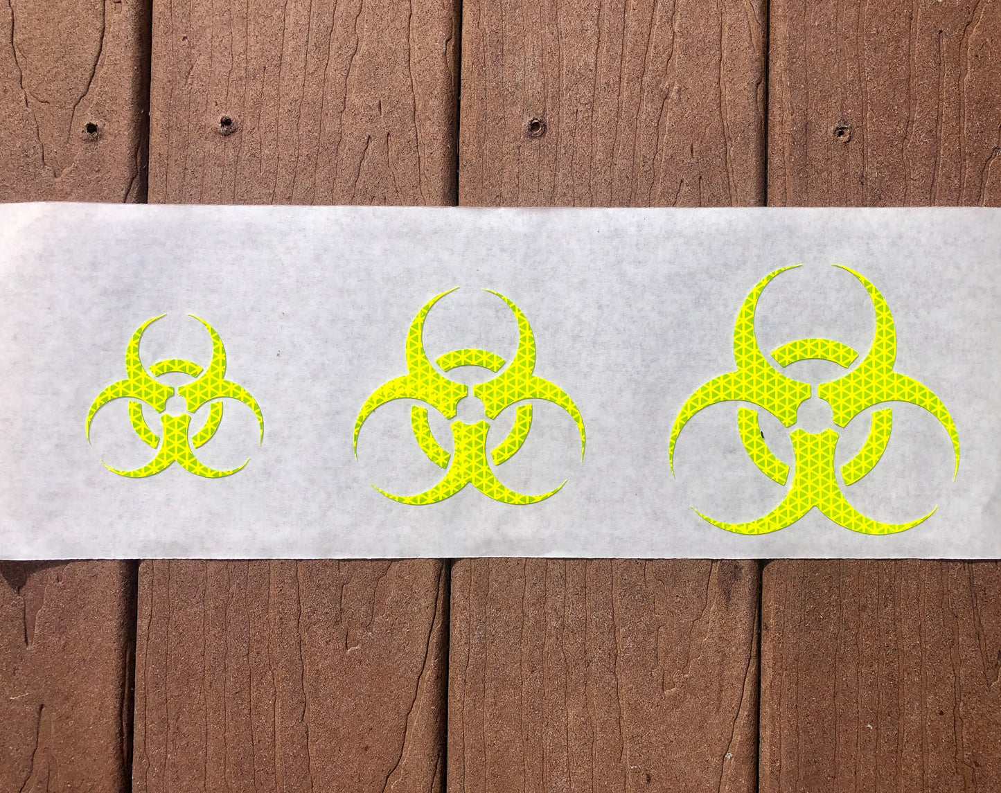Reflective Prismatic "Biohazard" Sticker Oralite V98 - Reflective Pro