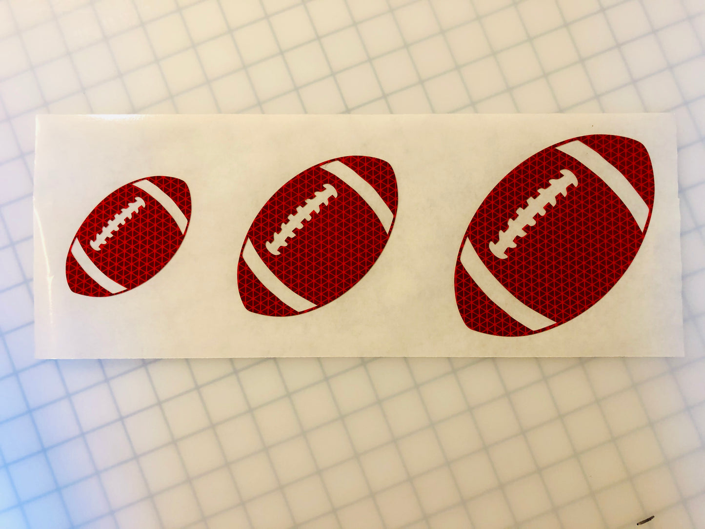 Reflective Prismatic "Football" Sticker Oralite V98