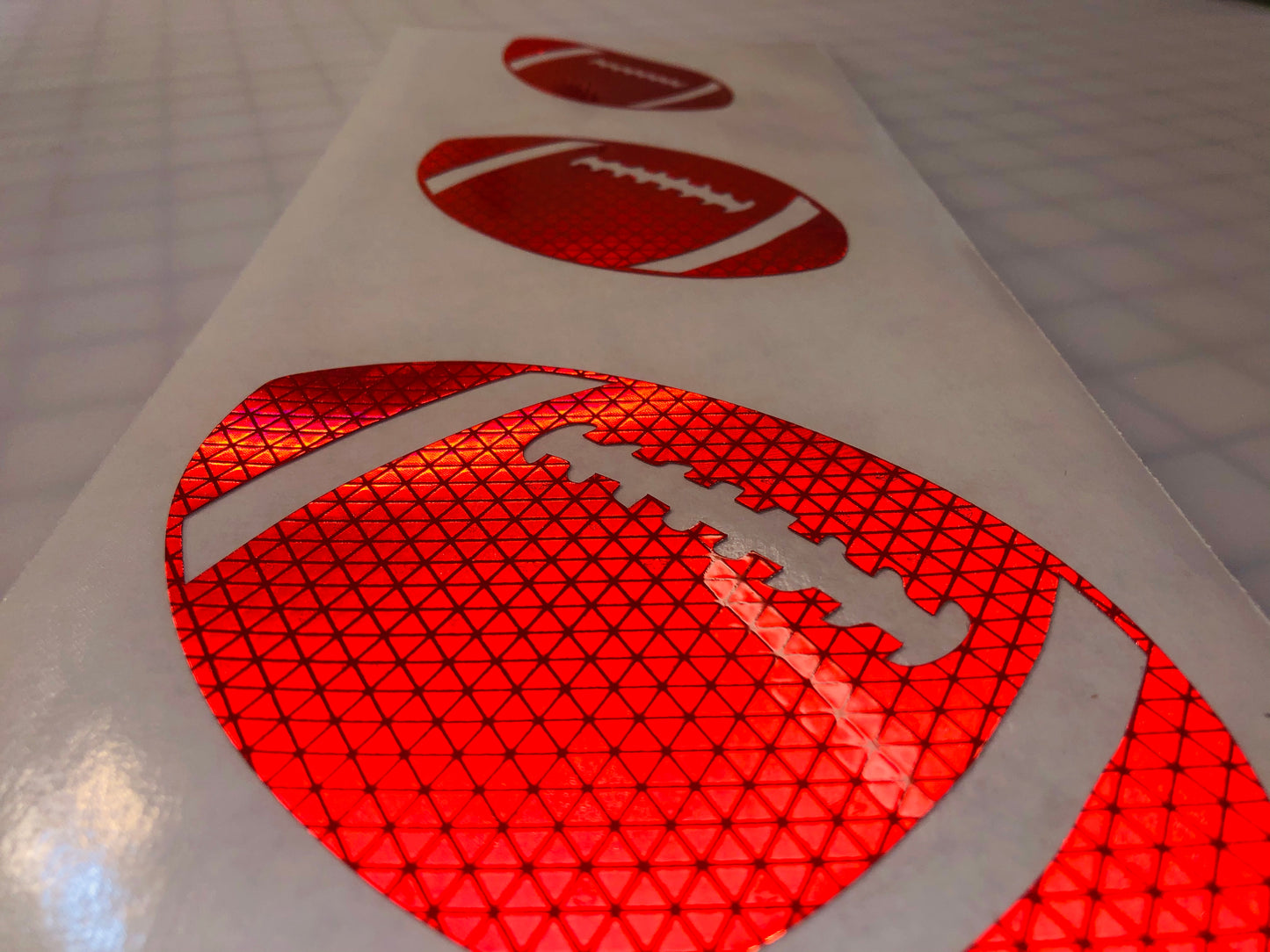 Reflective Prismatic "Football" Sticker Oralite V98