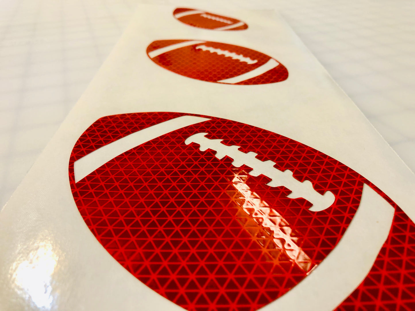 Reflective Prismatic "Football" Sticker Oralite V98