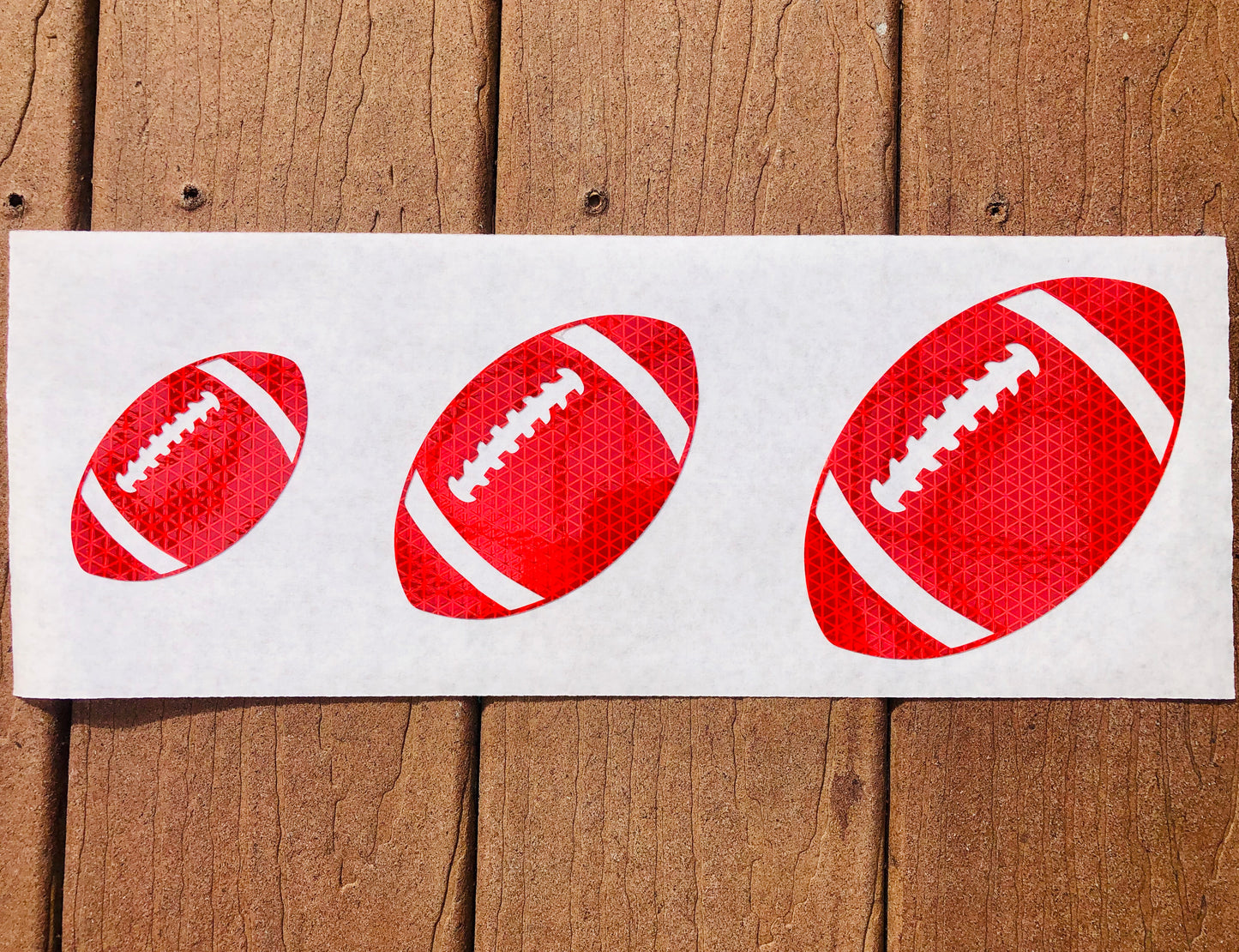 Reflective Prismatic "Football" Sticker Oralite V98