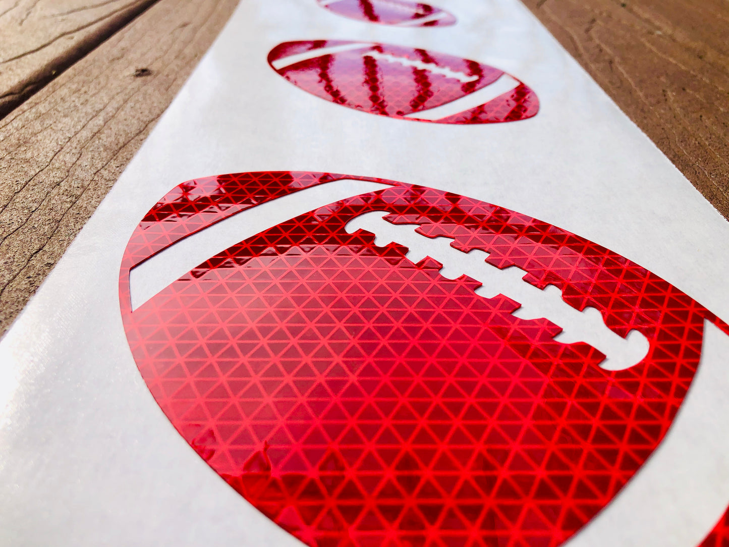 Reflective Prismatic "Football" Sticker Oralite V98