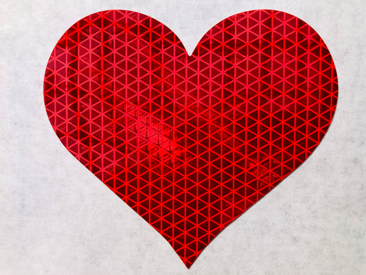 Reflective Prismatic "Heart" Sticker Oralite V98