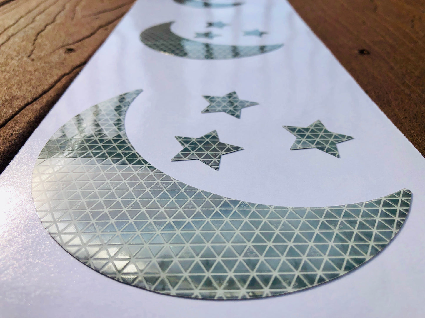 Reflective Prismatic "Moon & Stars" Sticker Oralite V98