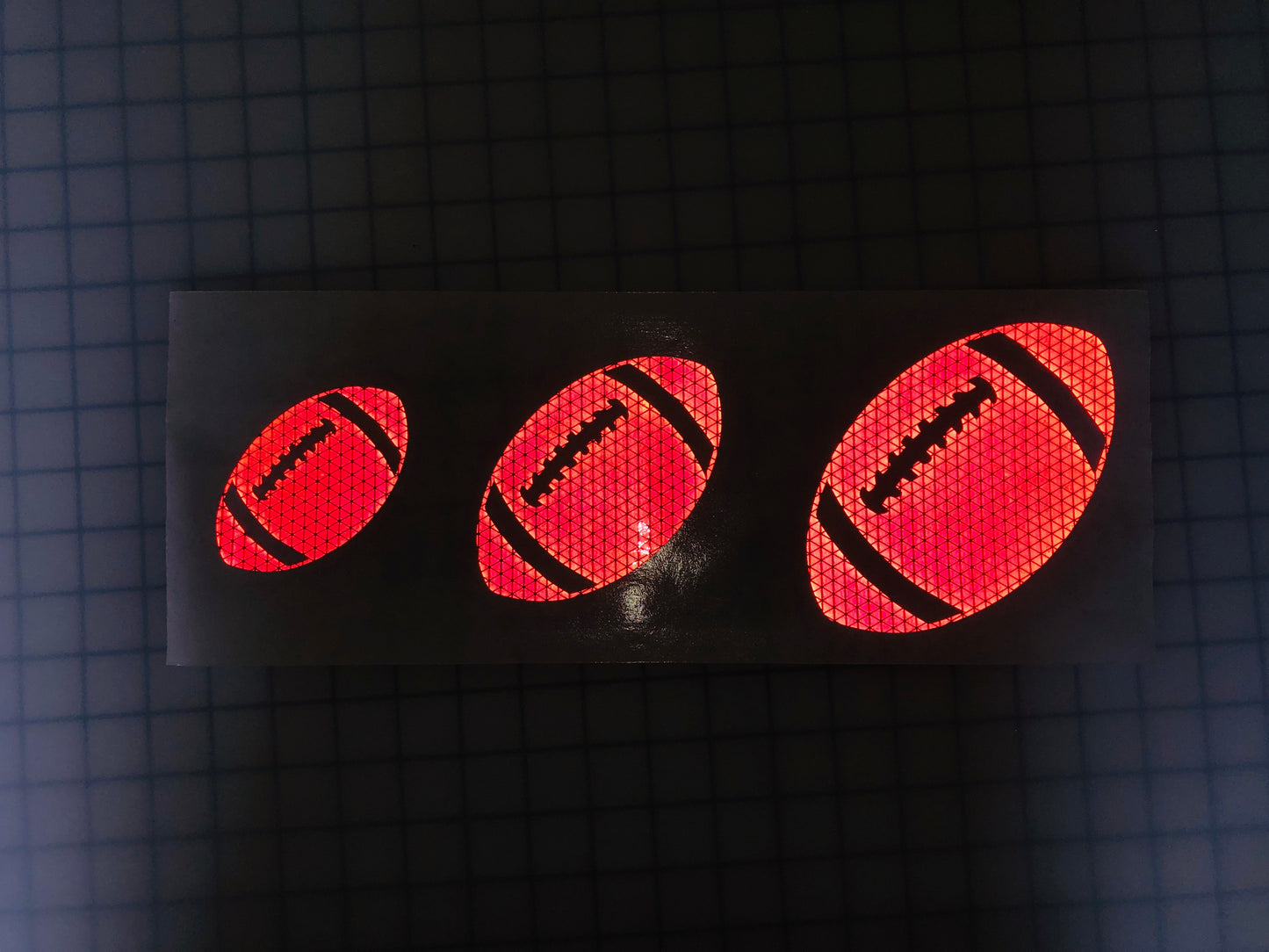 Reflective Prismatic "Football" Sticker Oralite V98