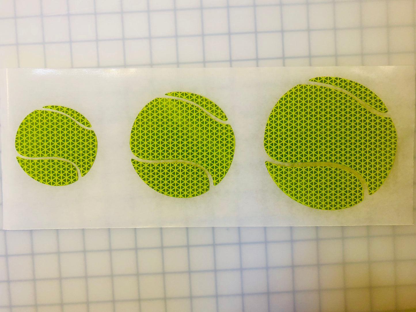 Reflective Prismatic "Tennis Ball" Sticker Oralite V98