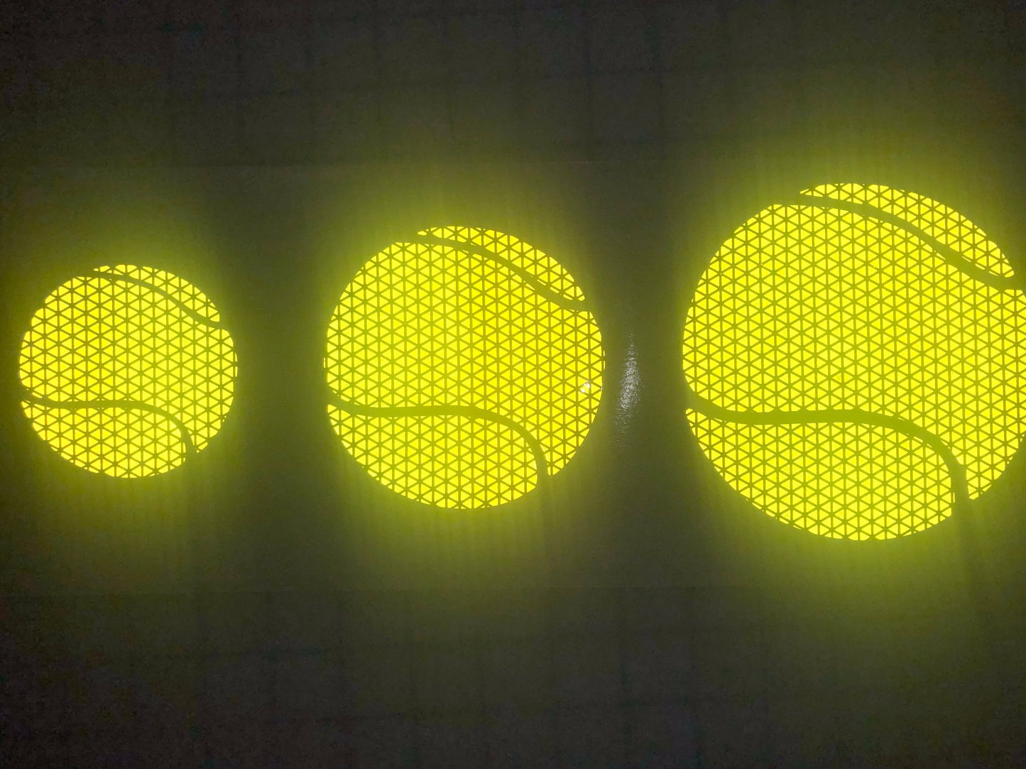 Reflective Prismatic "Tennis Ball" Sticker Oralite V98