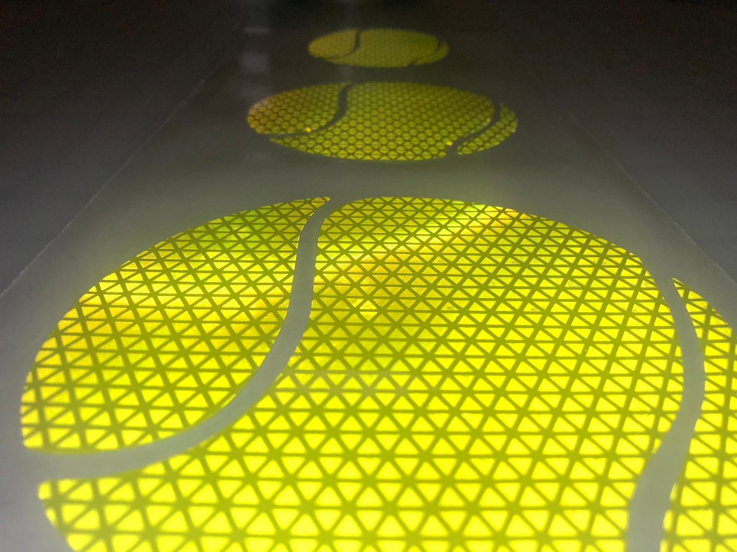 Reflective Prismatic "Tennis Ball" Sticker Oralite V98