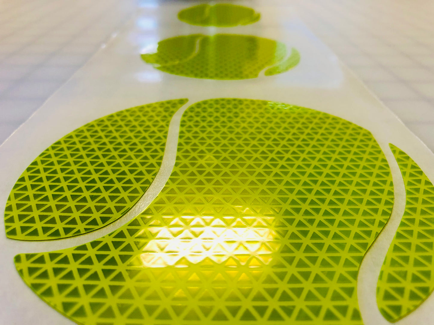 Reflective Prismatic "Tennis Ball" Sticker Oralite V98