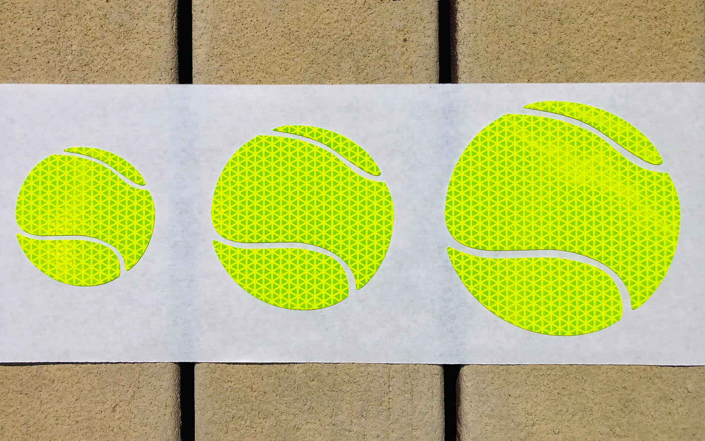 Reflective Prismatic "Tennis Ball" Sticker Oralite V98