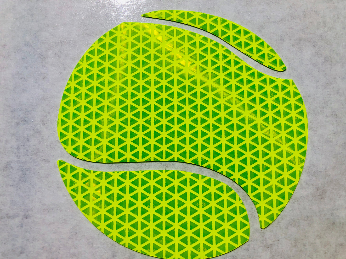 Reflective Prismatic "Tennis Ball" Sticker Oralite V98