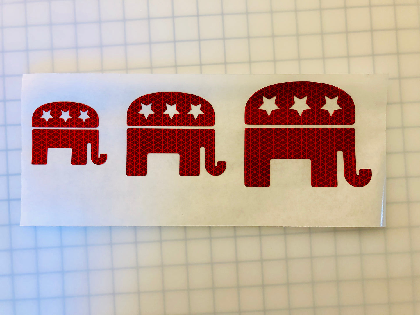 Reflective Prismatic "RNC Elephant" Sticker Oralite V98 - Reflective Pro