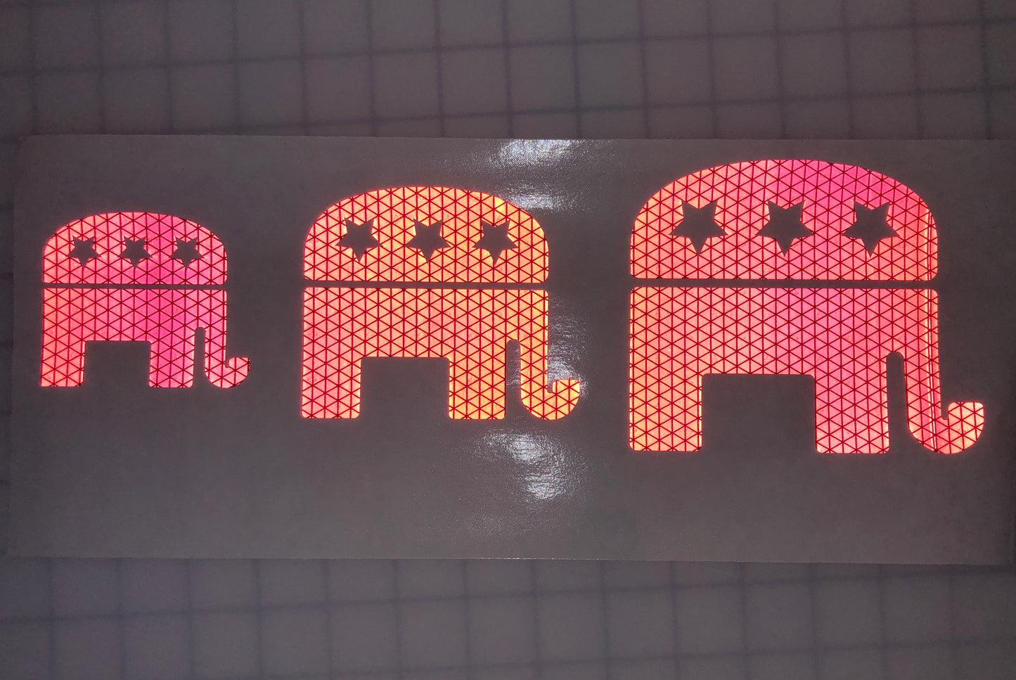 Reflective Prismatic "RNC Elephant" Sticker Oralite V98 - Reflective Pro