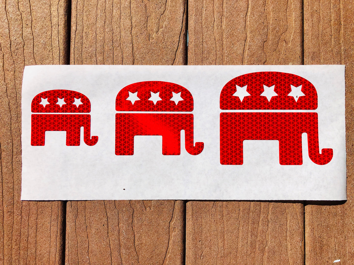 Reflective Prismatic "RNC Elephant" Sticker Oralite V98 - Reflective Pro