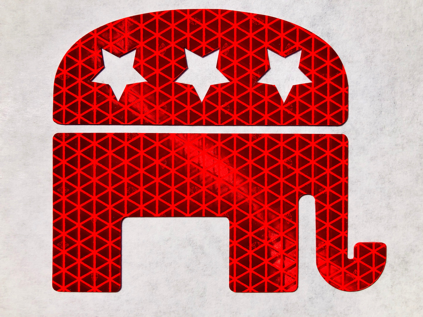 Reflective Prismatic "RNC Elephant" Sticker Oralite V98 - Reflective Pro