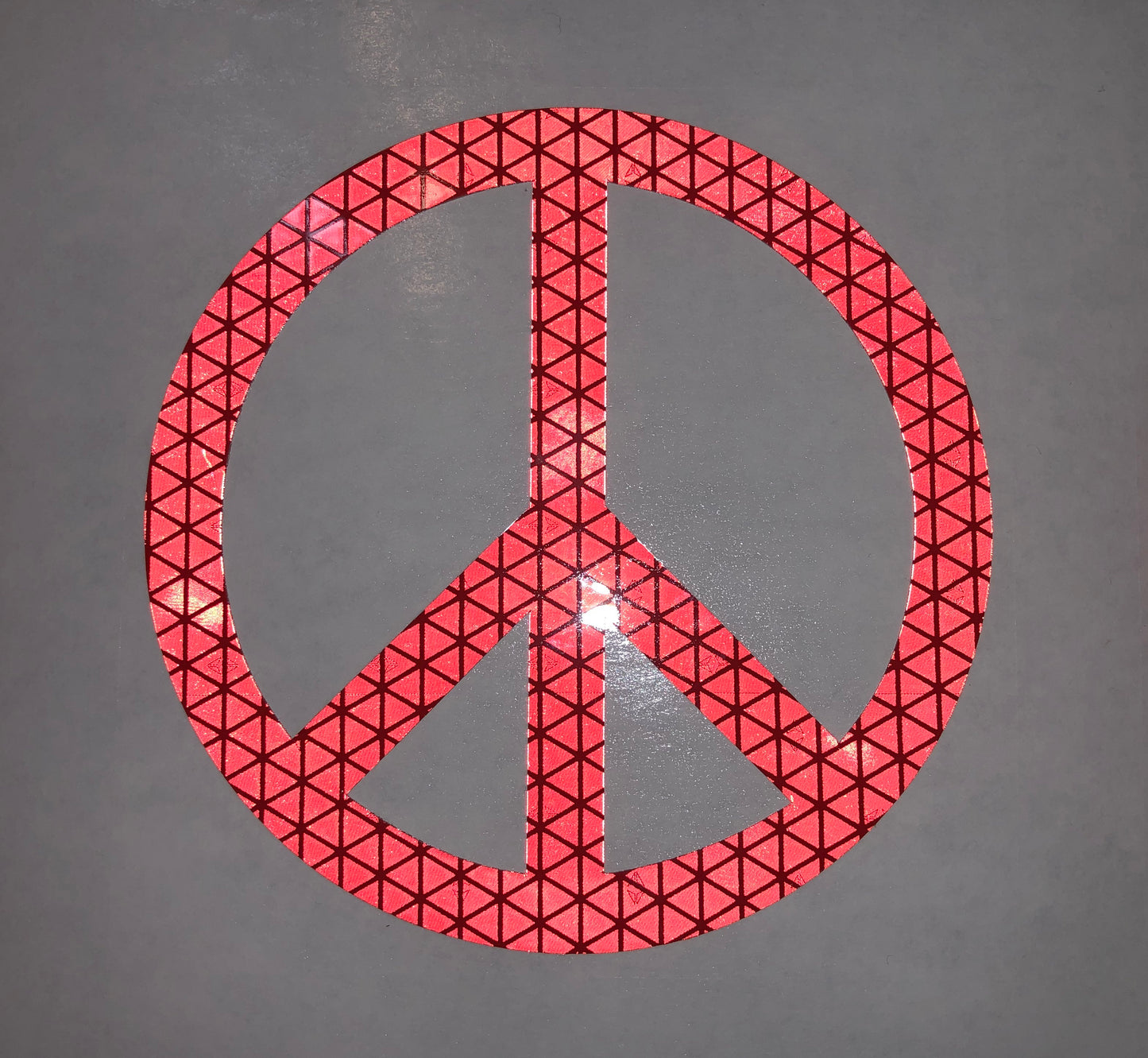 Reflective Prismatic "Peace Sign" Sticker Oralite V98 - Reflective Pro