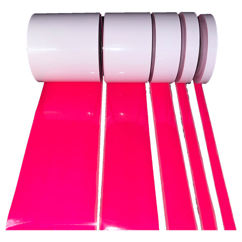 Iron On Pink Reflective Fabric 0.75" 1" 2" 4" 6" - Reflective Pro