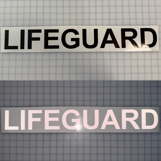 "LIFEGUARD" 3"x23" Reflective Decal Bold - Reflective Pro