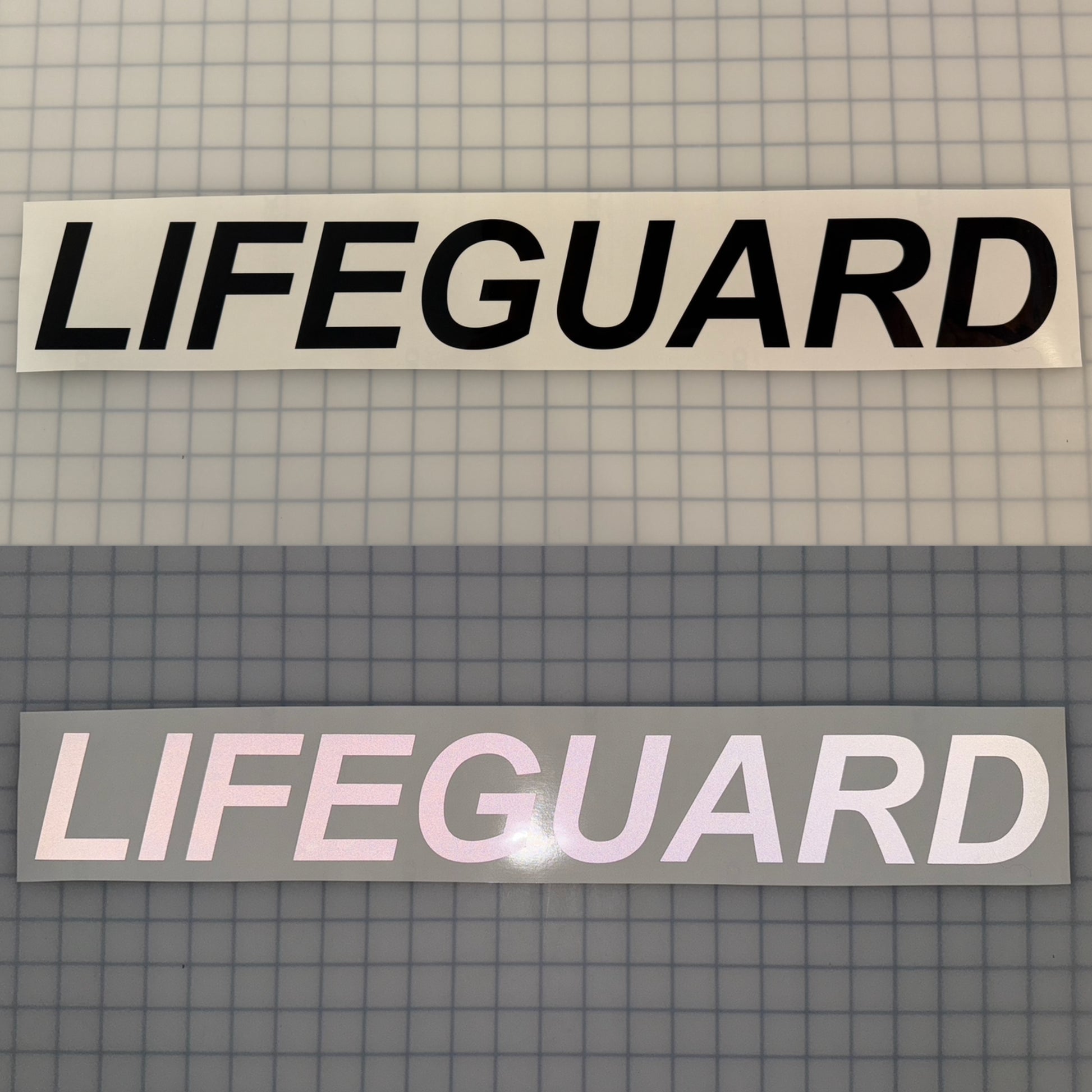 "LIFEGUARD" 3"x23" Reflective Decal Italic - Reflective Pro
