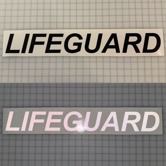 "LIFEGUARD" 3"x23" Reflective Decal Italic - Reflective Pro