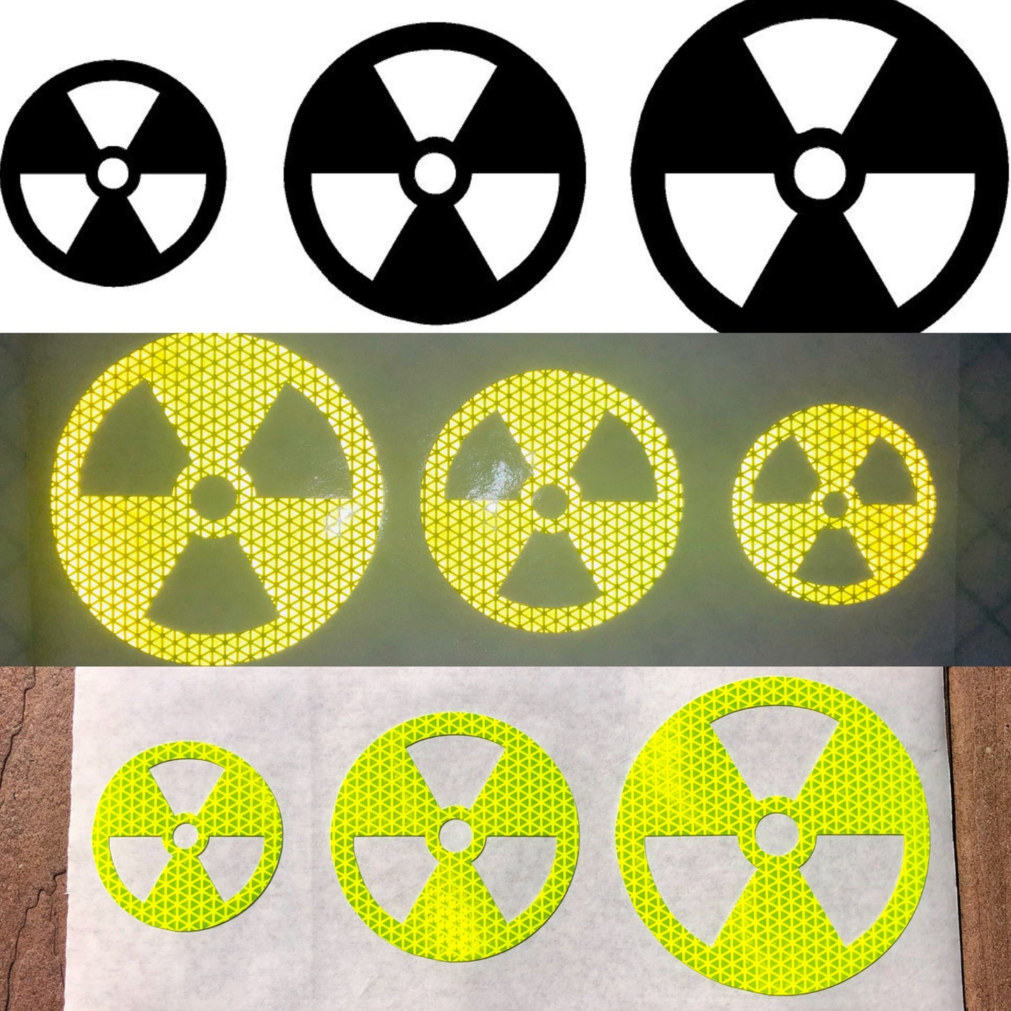 Reflective Prismatic "Nuclear" Sticker Oralite V98 - Reflective Pro