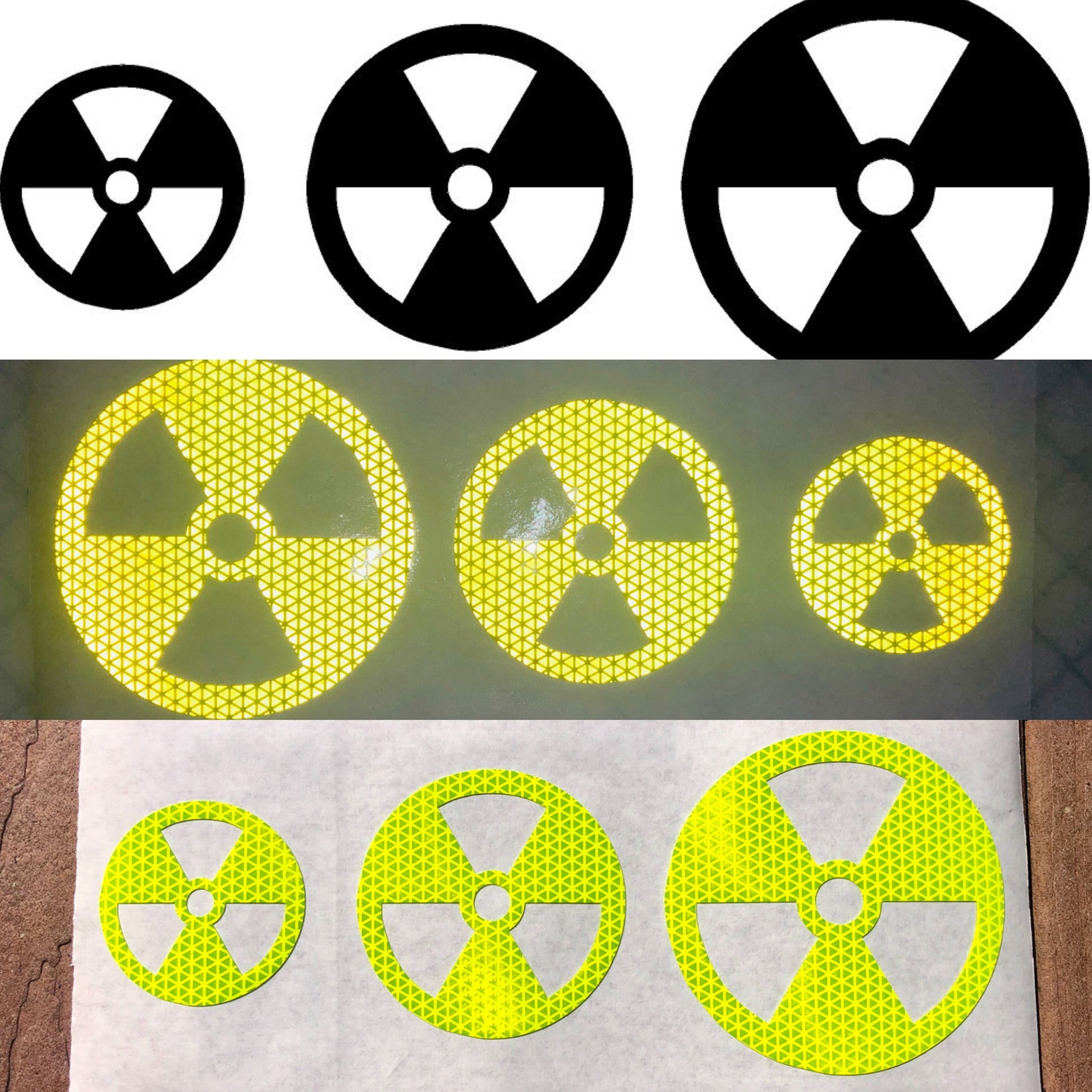 Reflective Prismatic "Nuclear" Sticker Oralite V98 - Reflective Pro