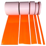 Iron On Orange Reflective Fabric 0.75" 1" 2" 4" 6" - Reflective Pro