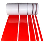 Iron On Red Reflective Fabric 0.75" 1" 2" 4" 6" - Reflective Pro