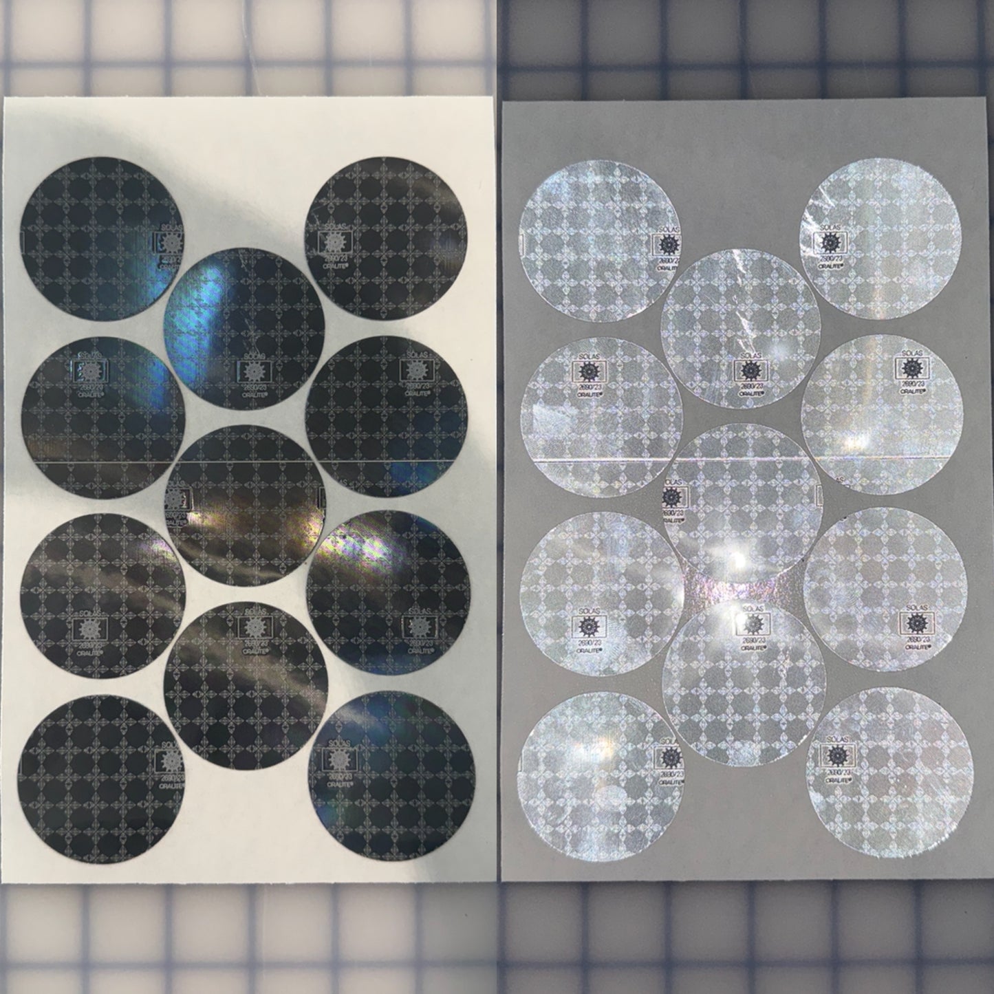 11 Oralite Reflective 2" SOLAS Dots - Reflective Pro