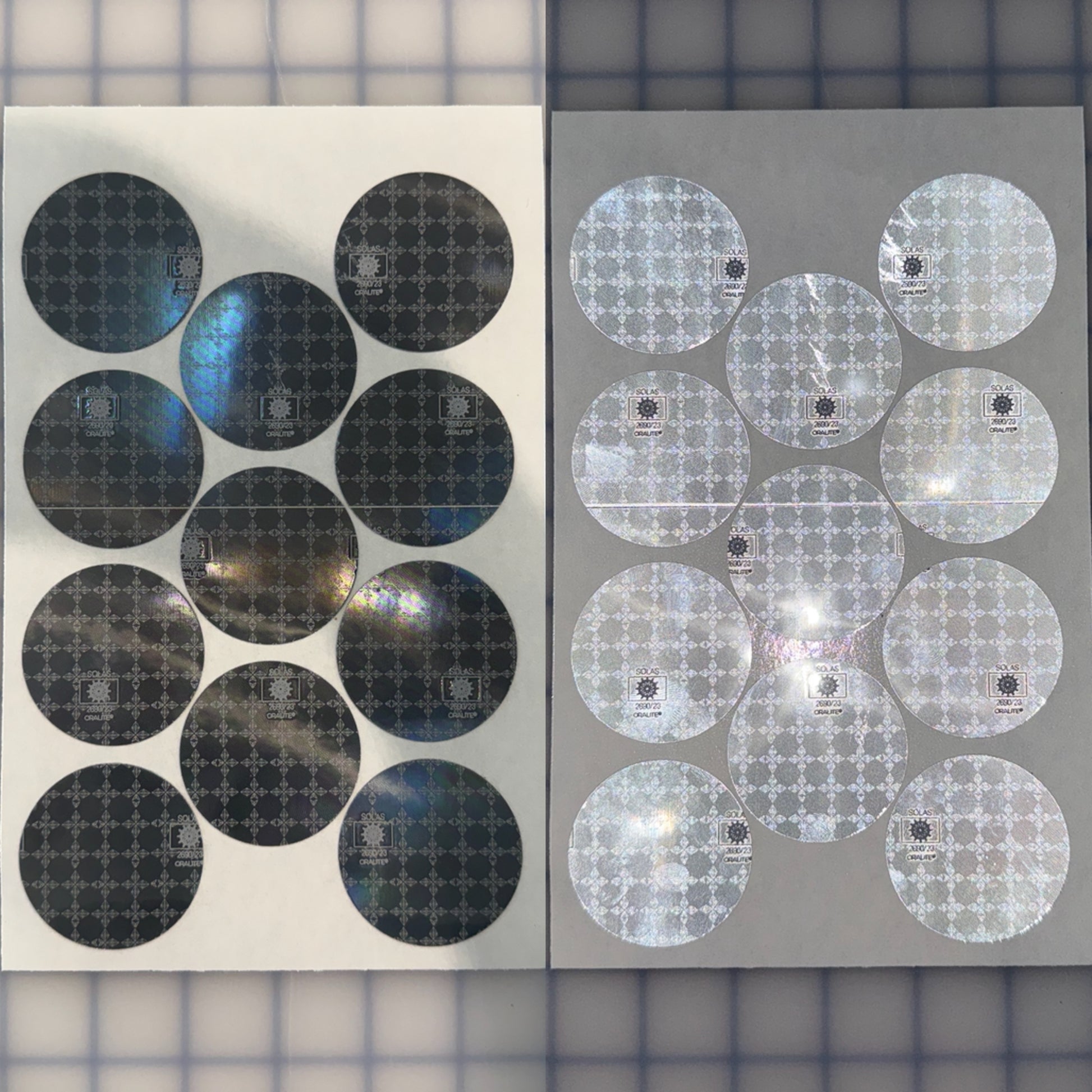 11 Oralite Reflective 2" SOLAS Dots - Reflective Pro