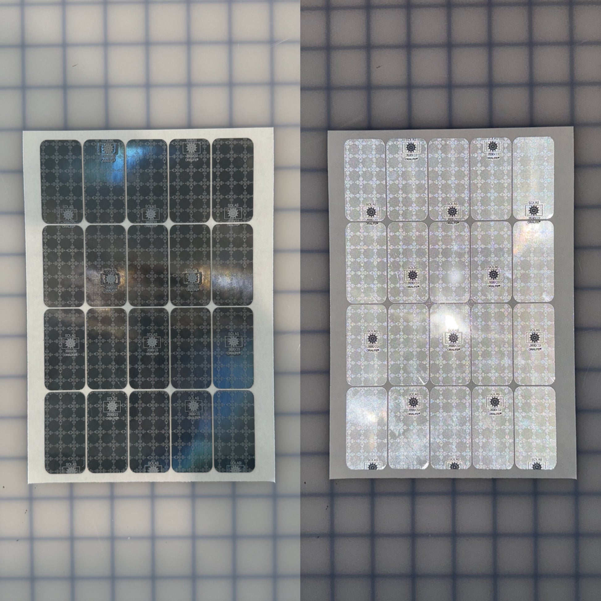 20 Oralite Reflective 1" x 2" SOLAS Rectangles - Reflective Pro