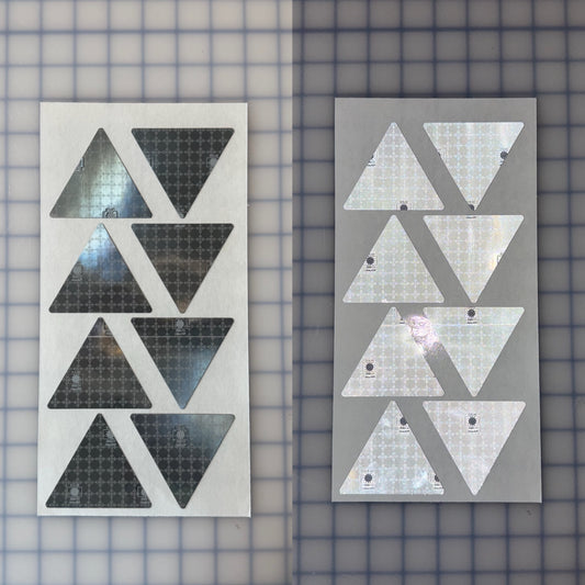 8 Oralite Reflective 3" x 2.65" SOLAS Triangles - Reflective Pro