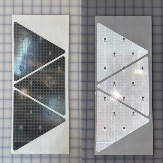 3 Oralite Reflective 5.5" x 6.3" SOLAS Triangles - Reflective Pro