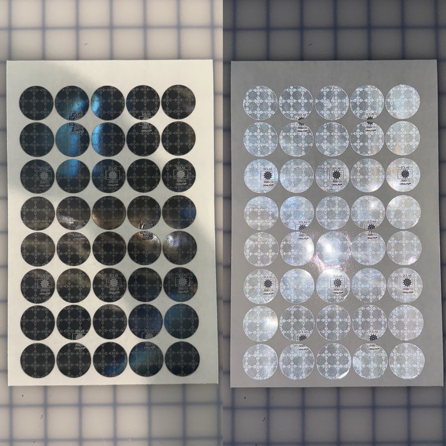 40 Oralite Reflective 1" SOLAS Dots - Reflective Pro