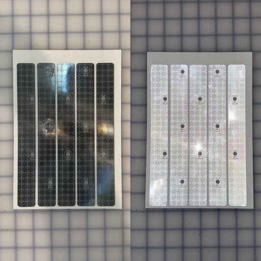 5 Oralite Reflective 1" x 8" SOLAS Rectangles - Reflective Pro