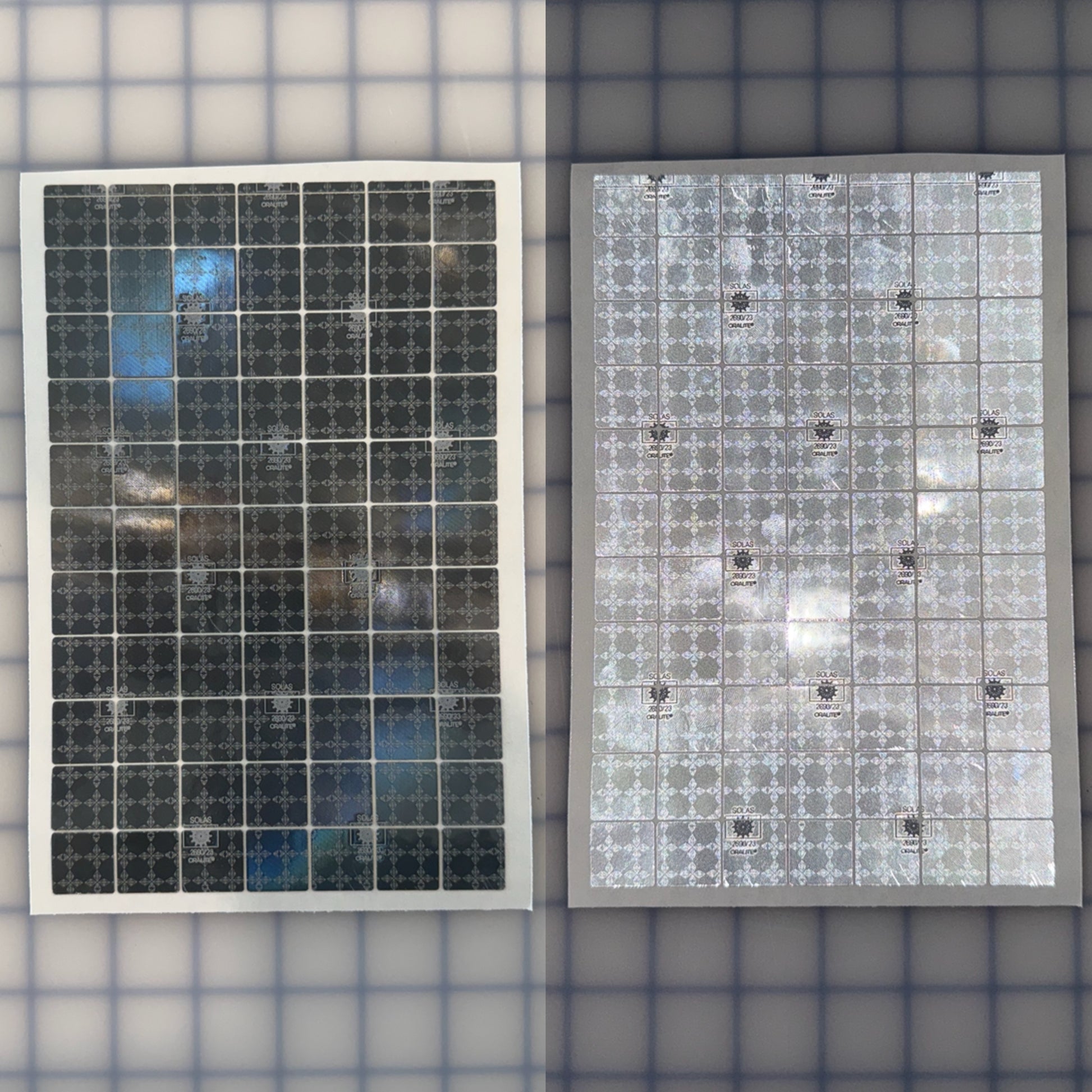 77 Oralite Reflective 0.75" SOLAS Squares - Reflective Pro