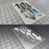 8 Oralite Reflective 2" x 3.4" SOLAS Arrows - Reflective Pro