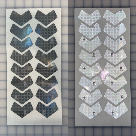 16 Oralite Reflective 2.5" x 1.7" SOLAS Chevrons - Reflective Pro