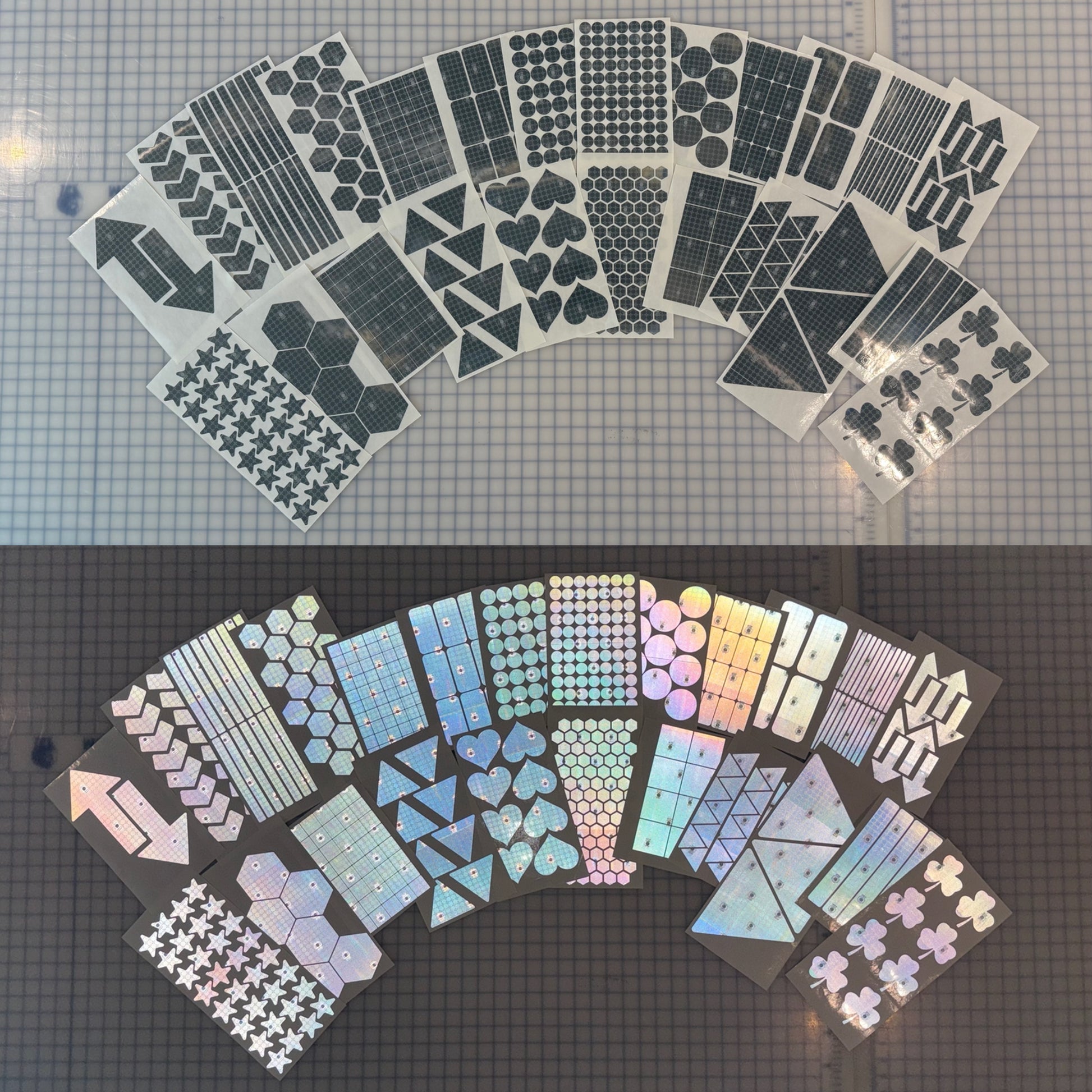 8 Oralite Reflective 2.5" SOLAS Clover Flower - Reflective Pro