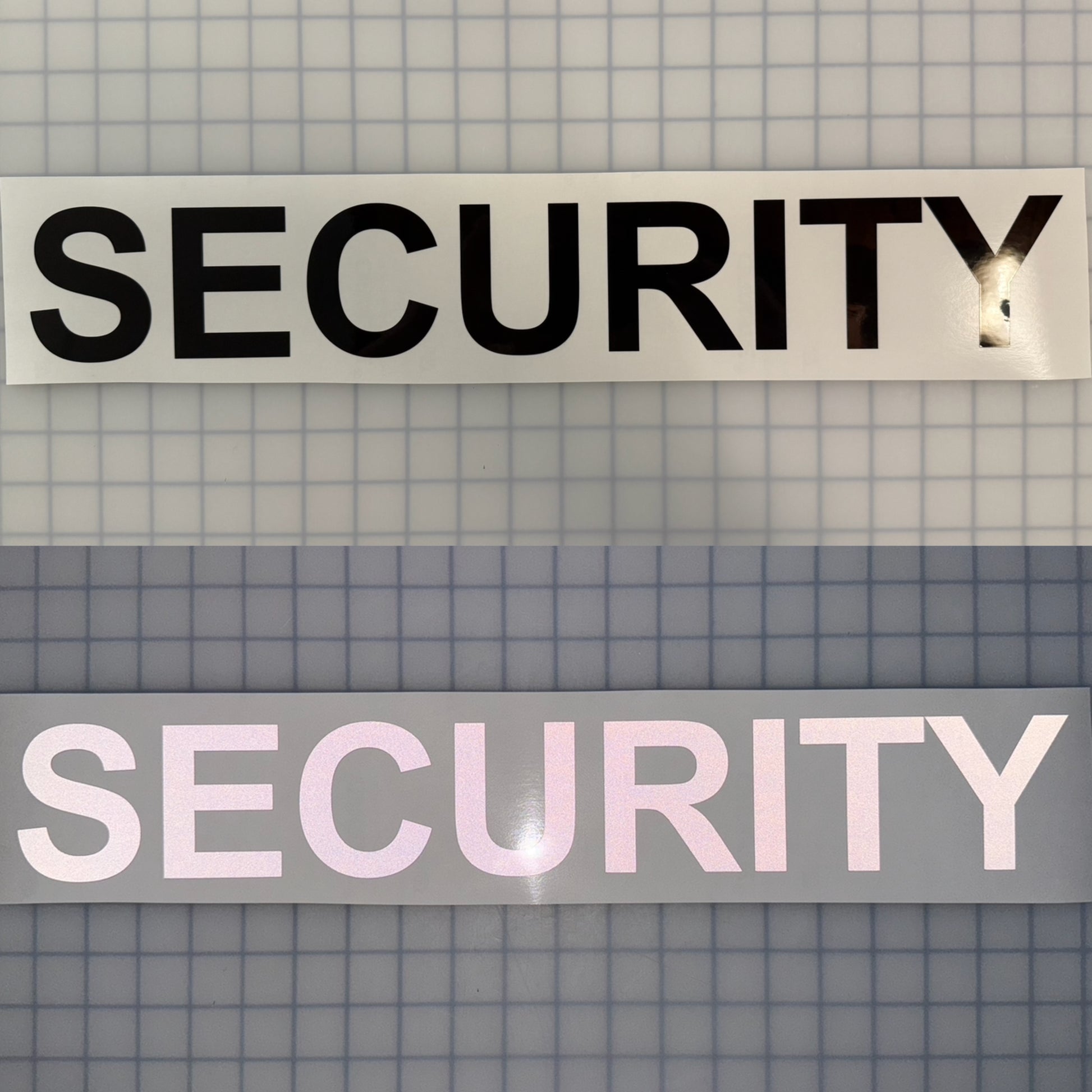 "SECURITY" 3"x20" Reflective Decal Bold - Reflective Pro