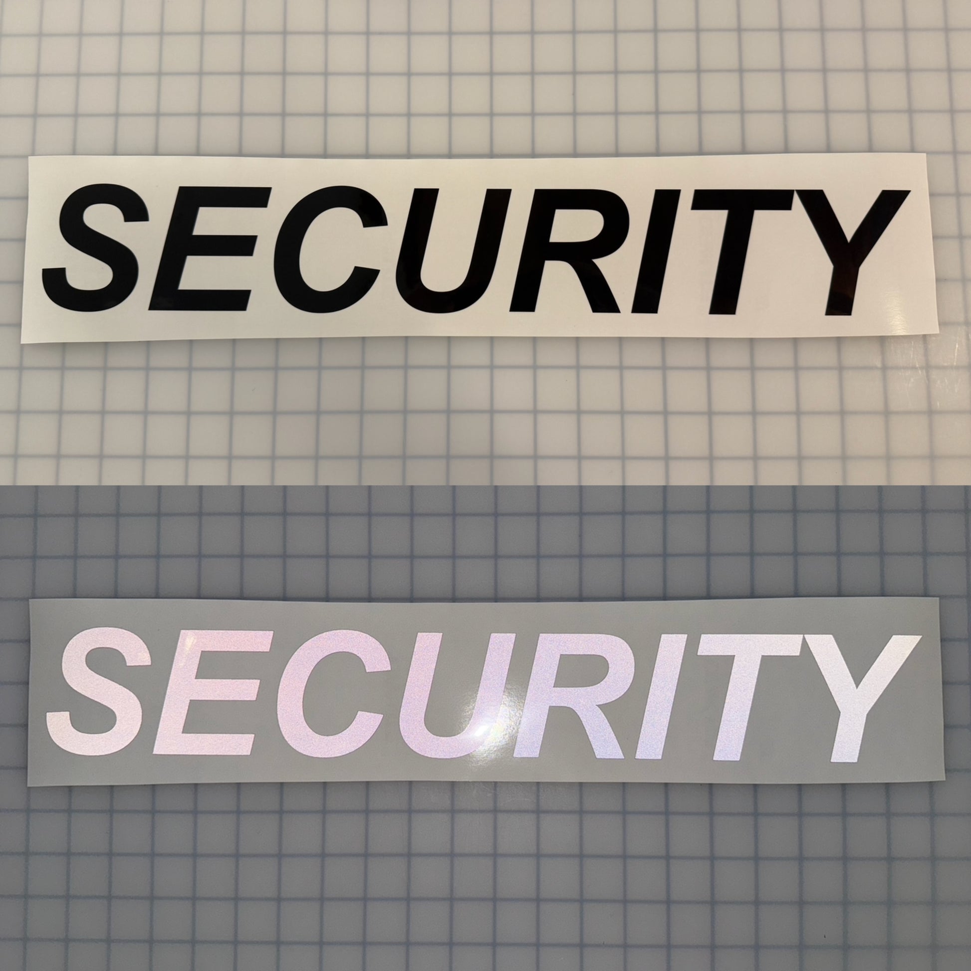 "SECURITY" 3"x20" Reflective Decal Italic - Reflective Pro