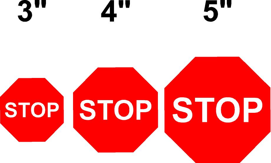 Reflective Prismatic "Stop Sign" Sticker Oralite V98 - Reflective Pro