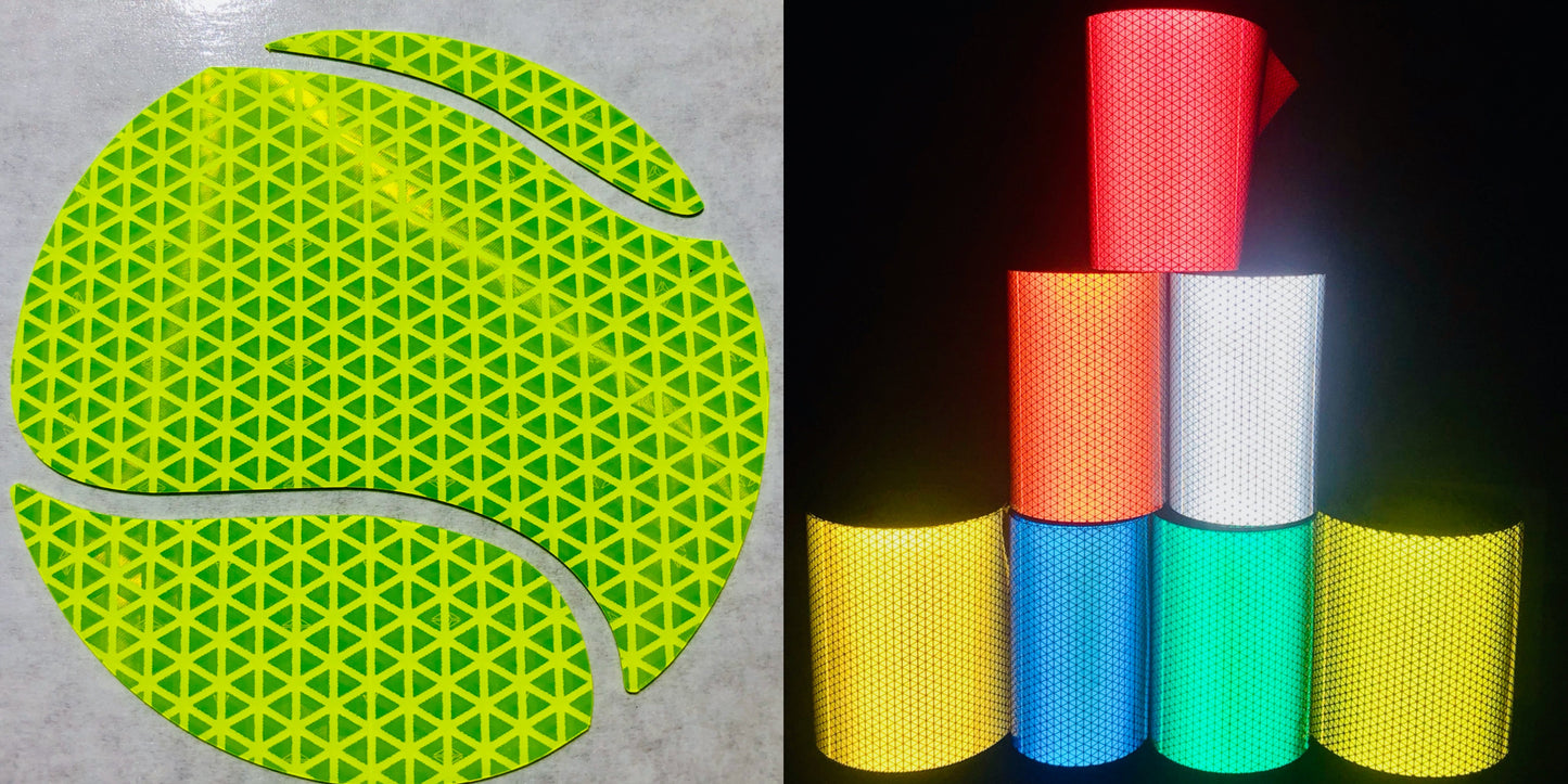 Reflective Prismatic "Tennis Ball" Sticker Oralite V98