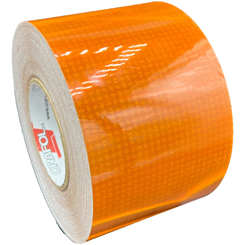 4" Inch Oralite V82 Orange Prismatic Reflective Tape (Type 5)