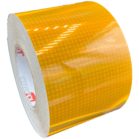 4" Inch Oralite V82 School Bus Yellow Prismatic Reflective Tape (Type 5)